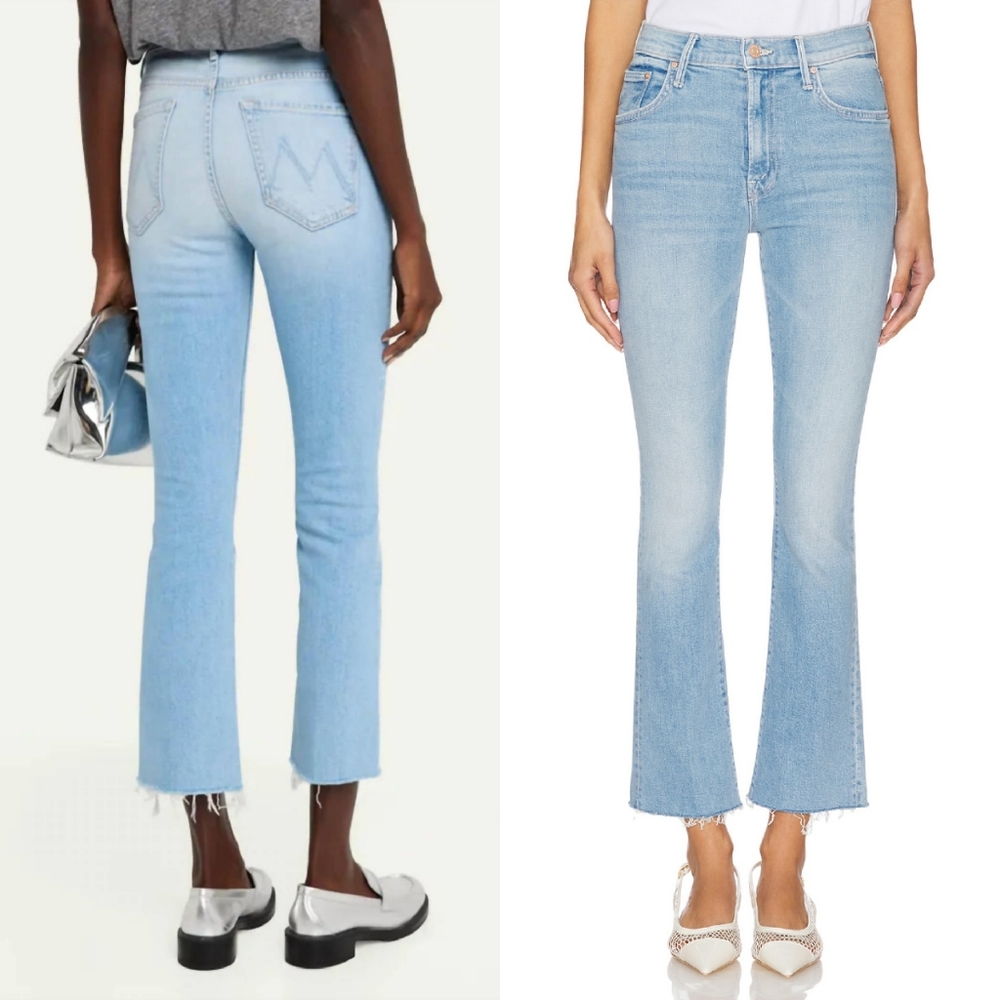 NWT Mother Denim The Insider Ankle Fray Friendly Reminder 26 Jean Cropped Jeans